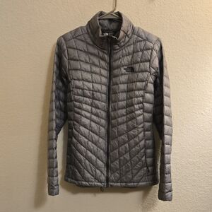 The North Face Thermoball Charcoal Gray Puffer Jacket - Medium